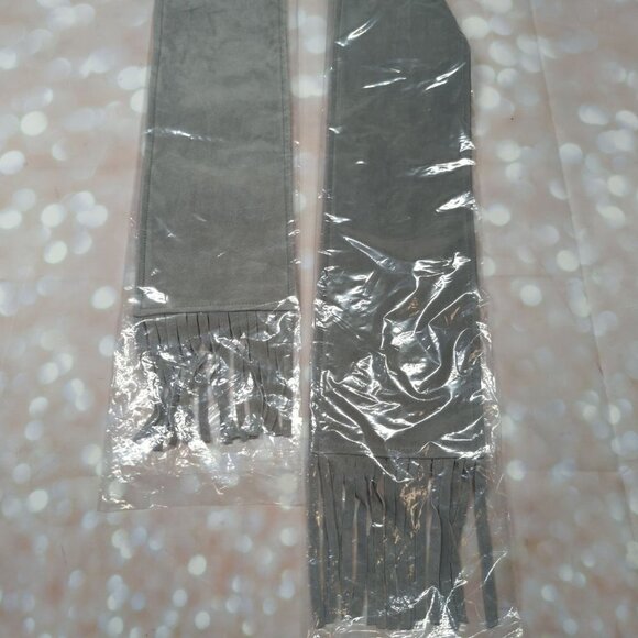 Dennis Basso Grey Suede Jacket with Matching Scarf, Women's Small NWT - Picture 10 of 12